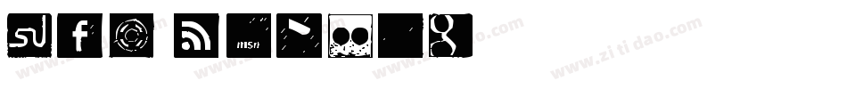 THE SOCIAL字体转换